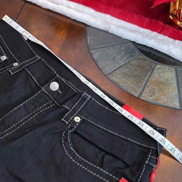 True Religion Ricky black Relaxed Straight denim jeanss NWT 40/34 - Picture 7 of 9
